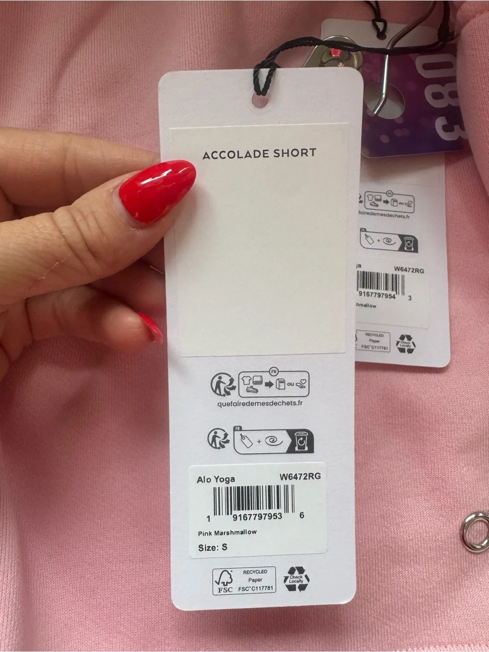 83. ALO Accolade Shorts in Pink Marshmallow